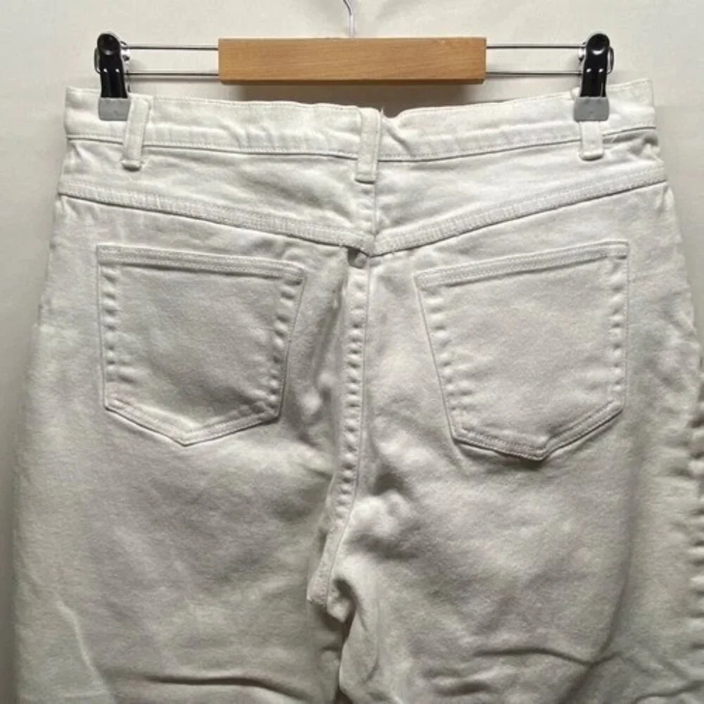 Style & Co‎ Jeans Women’s 12 Short White Straight Leg Mid Rise Denim Jean GUC